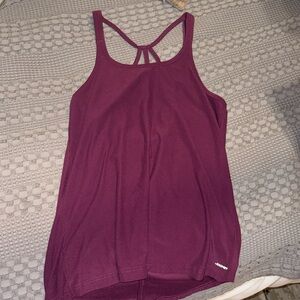 Jockey purple eggplant workout top size small racerback
